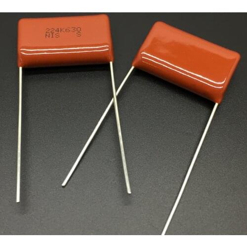 10Pcs/50Pcs Japan NISSEI CBB capacitor MMH 630V 224 K 10% 0.22uF 220nF Pitch=22.5mm Metallized polyester film capacitor