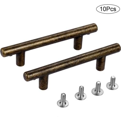 10pcs/lot Long Bridge Handle Antique Bronze Pull Retro Knob w/screw Kitchen Drawer Cabinet Door Retro Furniture Cupboard 64*16mm