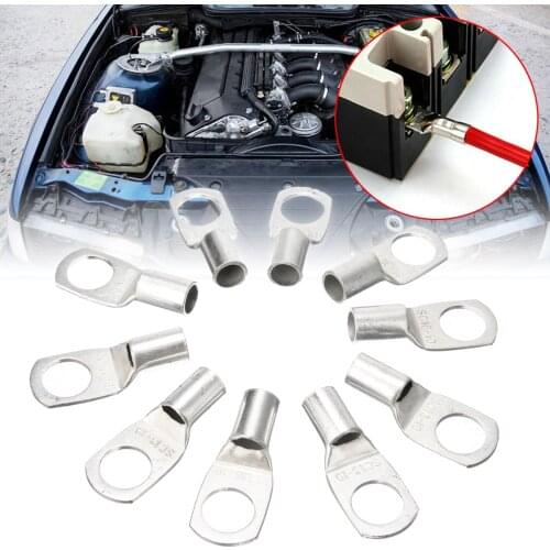 New Arrival 10pcs Crimp/Solder Battery Lug Terminal For 16mm Cable With 10mm Bolt Hole