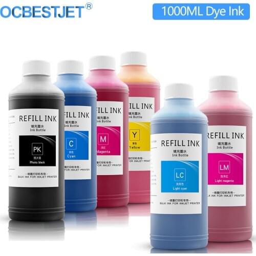 1000ML/Bottle Dye Ink For Epson D700 FUJI DX100 Inkjet Printer For T7821 T7822 T7823 T7824 T7825 T7826 Refillable Cartridge