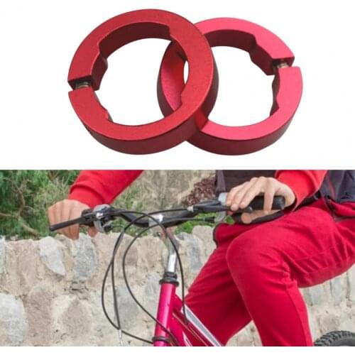 2Pcs Cycling Bicycle Grip Rings Fashion Replacement Aluminum Alloy Decoration Handlebar End Locking Ring Bike Accessories