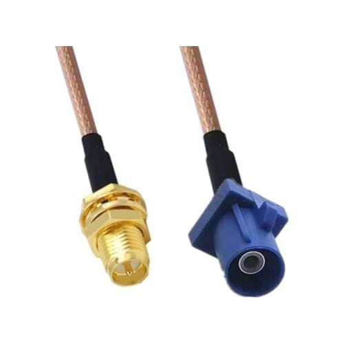 2pcs RP-SMA Female to Fakra C Male Plug Connector GPS Antenna Extension Cable RG316 Pigtail