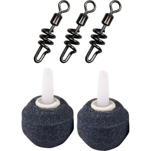 30 Pcs Corkscrew Swivel Fishing Swivel Snap & 1 Set USB Charging Air Oxygen Pump Fish Tank