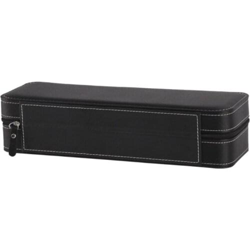 6 Slot Watch Box Portable Travel Zipper Case Collector Storage Jewelry Storage B