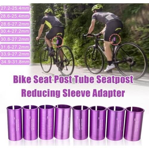 Mountain Bike Road Bike Seat Tube Seatpost Reducing Sleeve 28.6 30.4 30.8 31.6 33.9mm Seat Post Tube Conversion Adapter