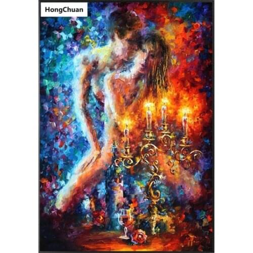 Diamond embroidery, couple lovers, 5D diamond painting full square, diamond inlay, DIY rhinestone picture, cross stitch, mural