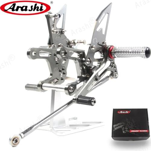 Arashi For KAWASAKI ZX1000 / ZX1000 ABS 2015-2017 CNC Adjustable Footrest Rearset Foot Pegs Footpegs ZX 1000 2015 2016 2017