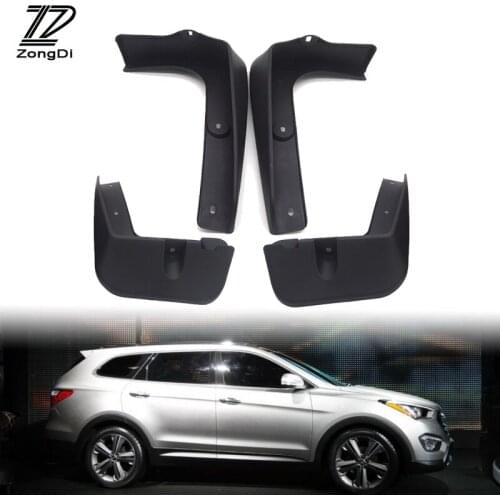 ZD Car Front Rear Mudguards For 2013 2014 Hyundai Santa Fe / IX45 (DM) Accessories Mudflaps Car-styling Fenders 1Set Mud Flaps