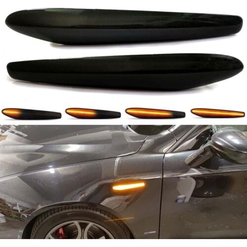 For Alfa Romeo 159 / 159 Sportwagon / Brera / Spider typ 939 LED Dynamic Side Marker Lights Arrow Turn Signal Blinker Lamps
