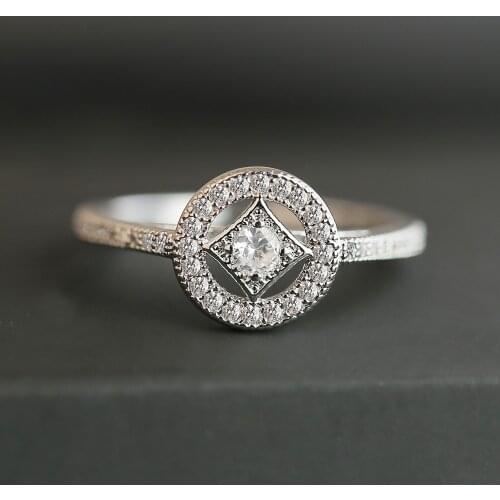 Huitan Creative Lucky Coin Ring Wedding Bridal Jewelry For Women Valentines Present For Girlfriend Wholesale Dropshipping