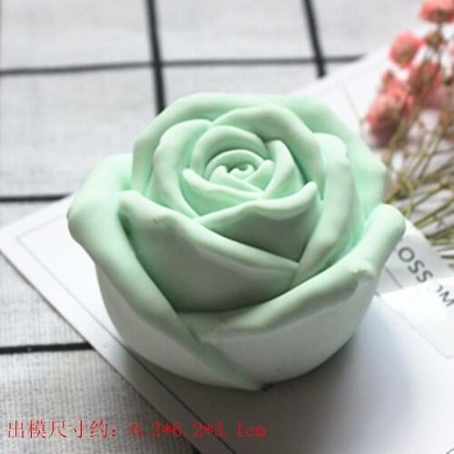 Aromatic plaster flower making tool 3d Rose Soap molds Handmade Cake Chocolate Silicone Mold for soap making