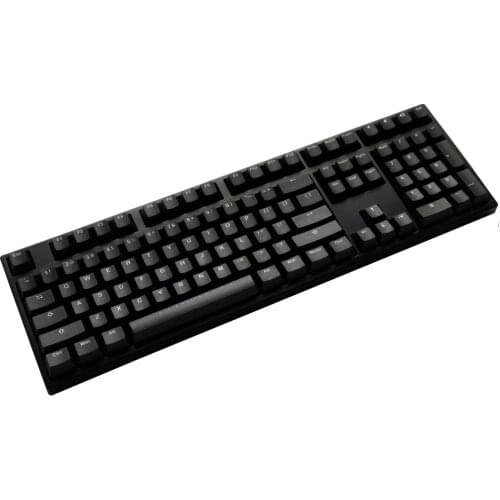 108 Black Key Caps Double Shot PBT Keycap Set For 61 87 104 108 IKBC Ducky Filco Varmilo Cherry Clone Mx Switches Mech Keyboard