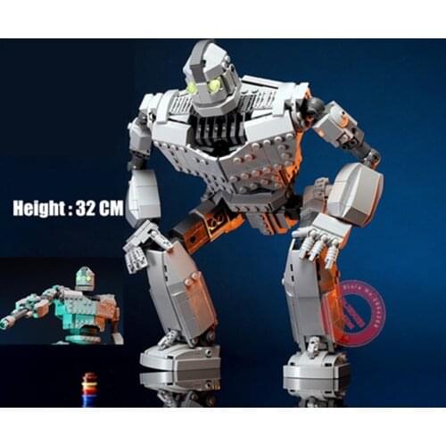 New 818PCS Movie The Iron Robot City Figures Giant Voltron Model Technical Building Blocks Bricks Kids Toys Gifts Birthday