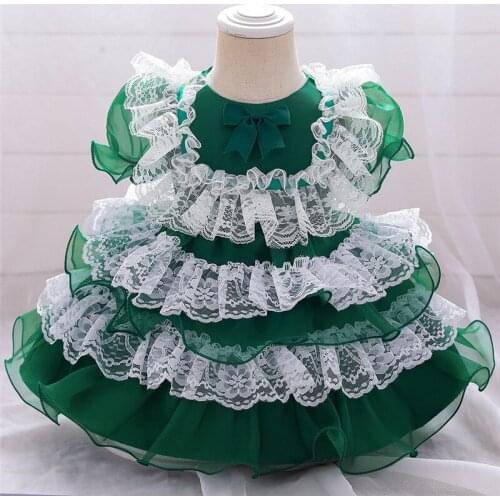 Baby Girls Newborn Lace Princess Dresses For Baby First Year Birthday Dress Carnival Costume Infant Party Baptism Dress