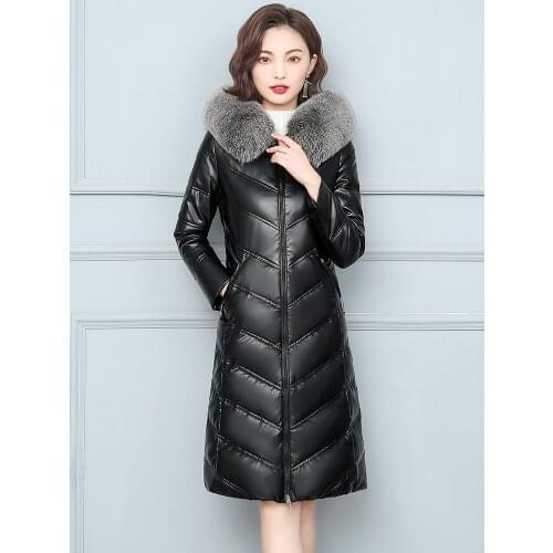 Женские зимние кожаные куртки LOKEDIKE China At AliExpress