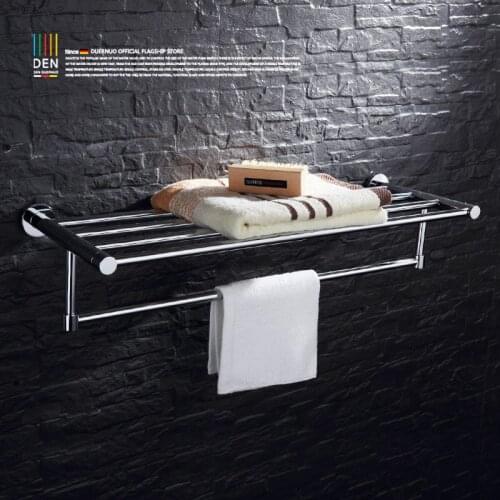 All copper bathroom shelf double towel bath towel rack Bathroom sanitary ware extended towel lever hardware accessories