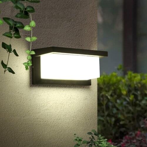 Outdoor Waterproof Wall Lamp Modern LED Wall Light Aluminum 12W/18W Indoor Garden Porch Patio Aside Front Door Lighting