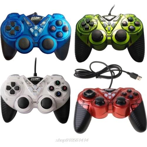 Wired USB Game Controller for PC Computer Laptop Vibration Joystick Gamepads for WinXP/Win7/Win8/Win10 F22 21 Dropshipping