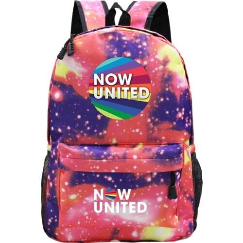 Now United Bookbag School Bags for Teenage Girls NU Team Better Laptop Backpack Women Anime Now United-Better Album Backpack