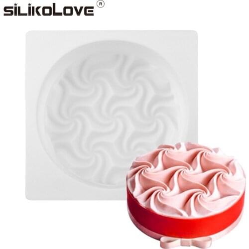 SILIKOLOVE Flowers Shapes Mousse Cake Mold Decorating Silicone Diy For Cake Wedding For Baking Dessert Art Chocolate Pan