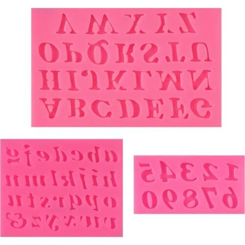 Sugarcraft Letter/Number Silicone Mold Fondant Mold Cake Decorating Tools Chocolate Mold Kitchen Baking Mould