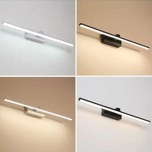 9W 12W Modern LED Wall Light For Home White/Black Finished Bathroom Lamp Mirror Front Lights LED Wall Lamps