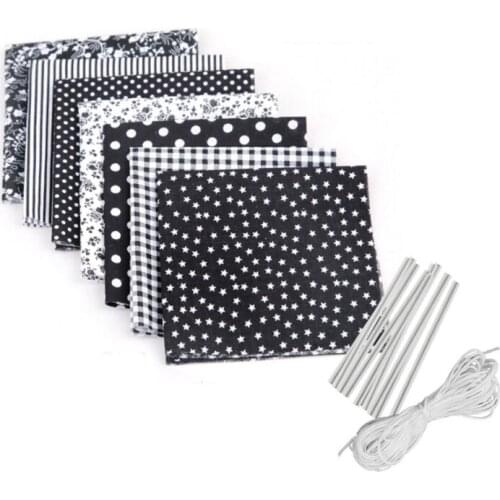 10PCS 20x25cm Printed Cotton Fabric Cloth DIY Mask Making Sewing Quilting Fabrics for Patchwork Needlework Handmade Home Supplie