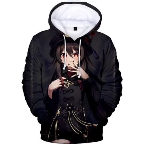 Game Genshin Impact Hu Tao Hoodies Sweatshirts Boys/girls Fashion Hooded New Trend Casual Children Clothing Streetwear Pullovers