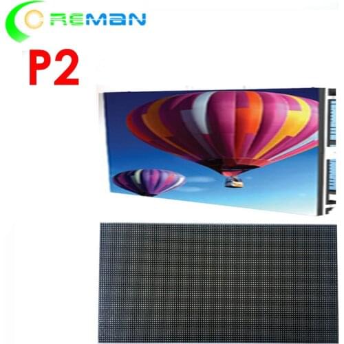 P2 indoor led video wall module , 512mm x 512mm led cabinet module p2 , Good image HD video screen p2 panel module 256x128mm