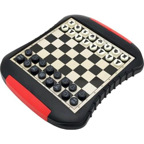 High Quality Drawer style Chess Magnetic Mini Portable ABS Plastic Chess Set Board Games For Friend Children & Kid Gift qenueson