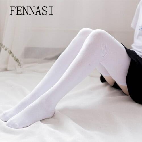 FENNASI Womens Stockings Warm Winter Stockings Lingerie Gaiters Overknee Compression Stockings Sexy Thigh High Erotic Stockings