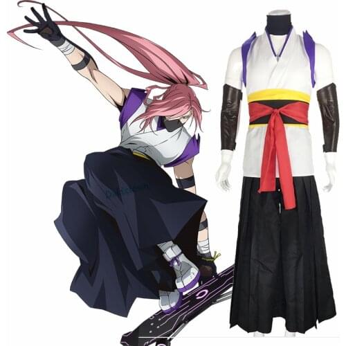Anime SK8 the Infinity Cherry Blossom Cosplay Costume Wig Outfit Kimono Women Halloween Carnival Suit