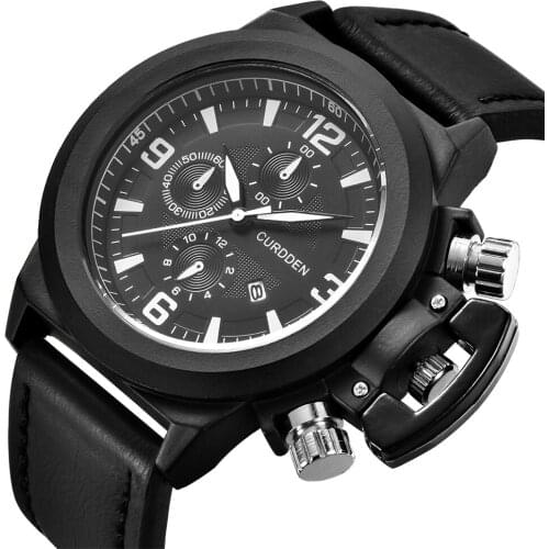 1pc / lot Watches Mens Fashion Leather Band Date Quartz Wrist Watch XINEW Brand Unique Designer Watches Relogios Masculinos 2020