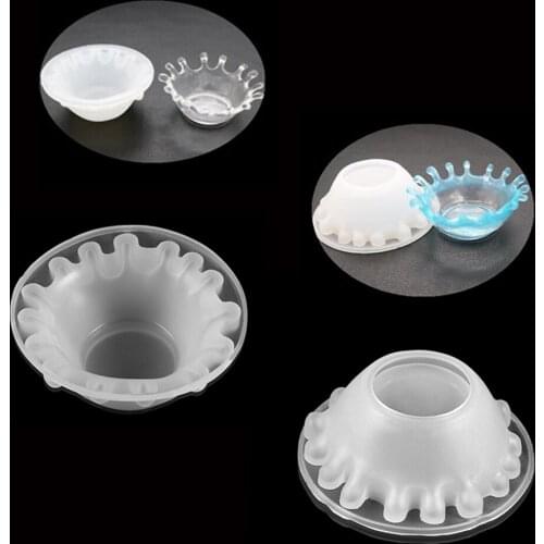 1Pcs Water Drop Salver Silicone Mold Ornament Mirror Pendant Storage Box UV Epoxy Resin Mould DIY Handmade Home Decoration Craft