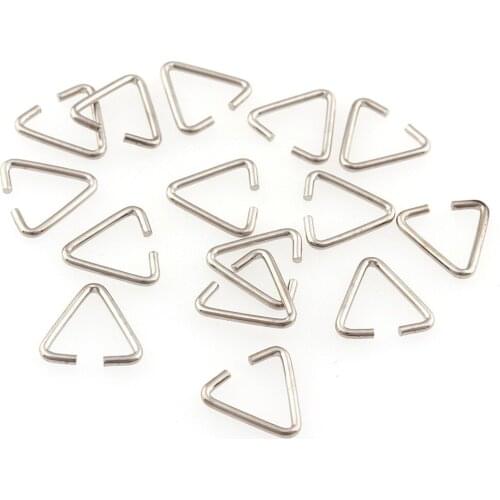 100pcs Mini Metal Silver Slides adjust buckles Triangle shape 11mm for Garment Bag Strap Webbing Hardware Accessories Handmade
