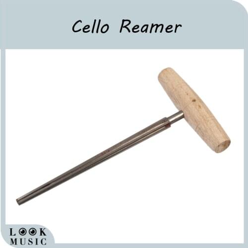 4/4 Cello Peg Hole Reamer high-speed Steel Blade Cello Luthier Tool