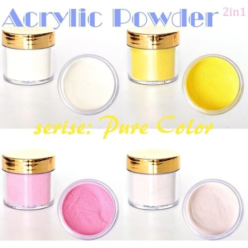 1OZ/30g (APPROX) EMA Acrylic Powder 130Colors 2in1 Mixed- Glitter, Pure Series:6 Extension Manicure Sculpture Powder #FOZ162-22