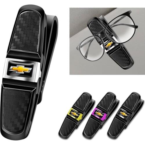 ABS Car Sunglasses Clip Auto Glasses Card Ticket Holder For Chevrolet Malibu Tahoe Captiva Trax Equinox Cruze Impala Traverse