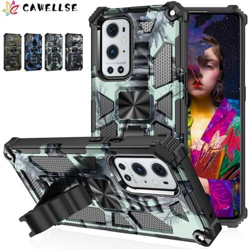 Armor Bracket Stand Phone Case for Oppo A54 A74 A93 A55 5G OPPO Case Shockproof Holder Camouflage Smartphone Coque Metal Fundas