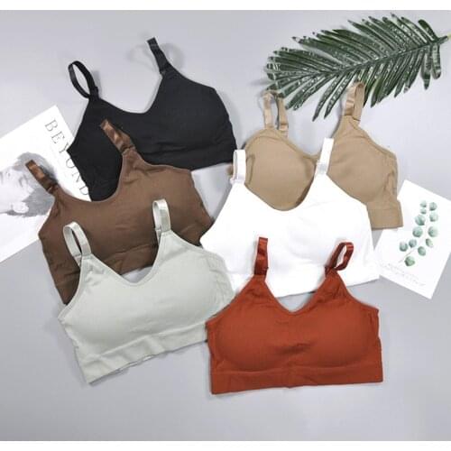 Seamless Sports underwear women gather no steel ring lingerie U Back bra tube top wrapped chest beauty back thin section