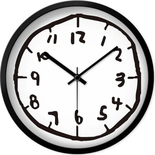 Childrens room Nordic ins wind modern minimalist personality atmosphere living room wall clock American creative fashion artist