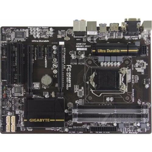 For Gigabyte GA-B85-HD3 Original Used Motherboard B85-HD3 B85 Socket LGA 1150 DDR3 USB3.0 SATA3.0
