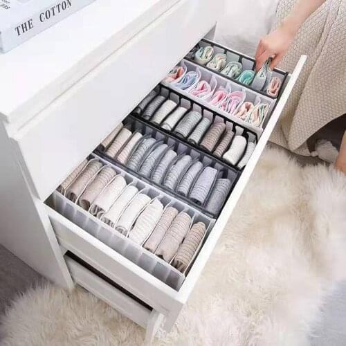 Underwear Bra Organizer Boxes Wardrobe Drawer Divider Clothes Storage Box for Folding Panty Scarfs Socks Bra Clothes Organizer