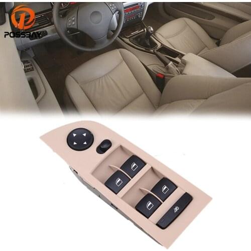 POSSBAY Car Power Window Switch Panel Door Lock Switch 61319217331 for BMW 3-Series E91 Wagon/Touring 2006-2012
