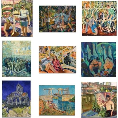 The sports of Modern People Poster Canvas Print Painting Wall Art Living Room Home Decoration