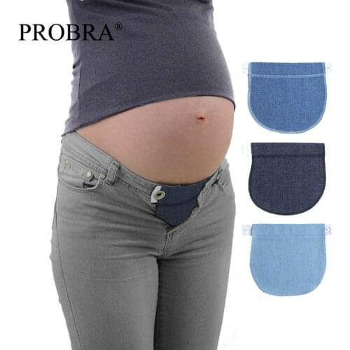 Maternity Waistband Belt For Pregnancy Jeans Accessories ADJUSTABLE Elastic Waist Extender Clothes Pants Waistline 1Pcs Cotton L