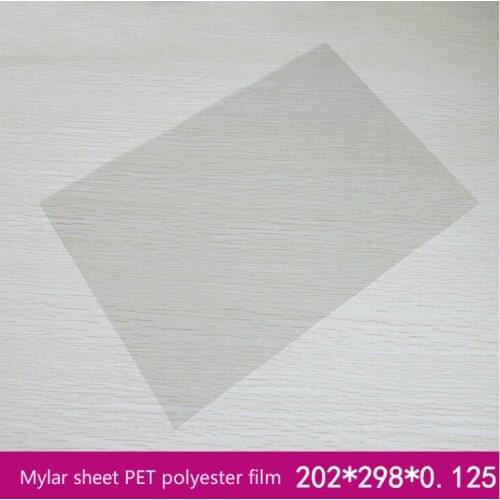 10pcs Transparent Mylar Transparent Polyester Film of 202*298*0.1mm Impulse Type for Electric Control Box Insulator of PET