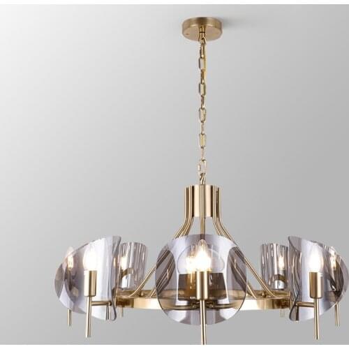 Modern Luxury Led Hanging Lights Nordic Simple Living Room Dining Glass Chandeliers New Creative Bedroom Hall Suspended Lamp