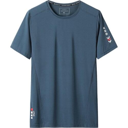 Super Large Size L-9XL Quick Drying Summer Cool Men High Quality Soft Black Short Sleeve T-shirt Man Blue T-shirts Tees Tops