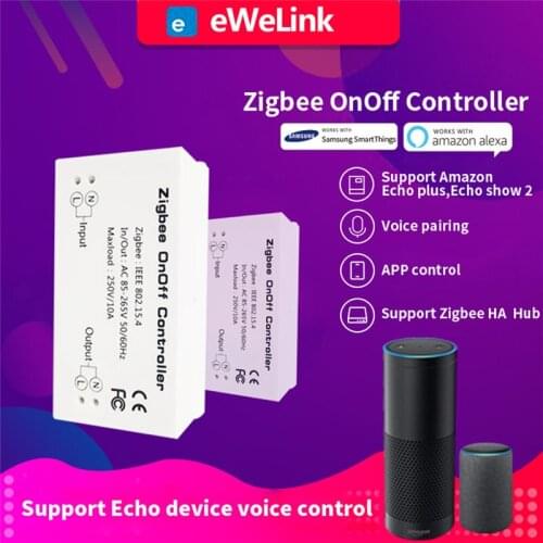 EWelink Zigbee Smart Light Switch Modules APP Remote Control 10A DIY Breaker Support Alexa SmartThings Wink Hub Zigbee HA
